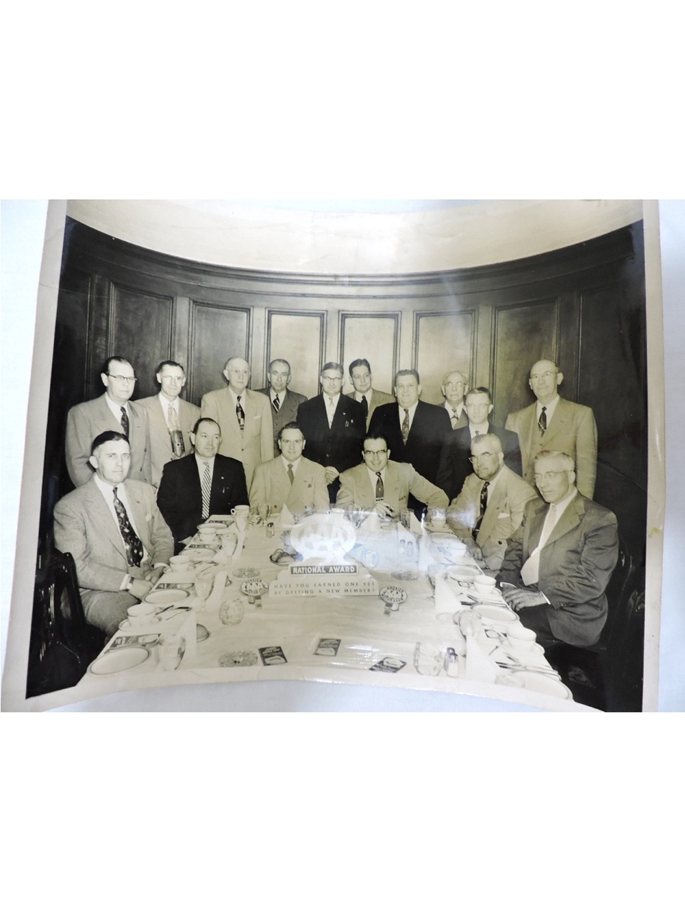 Vintage 1953 Hoosier AAA Motor Club Banquet Award Group w/ Signatures